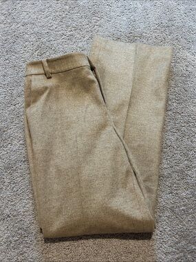 Ralph Lauren 100% Wool Herringbone Tan Trousers